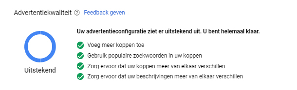 uitstekende advertentiekwaliteit uitstekende advertentiekwaliteit