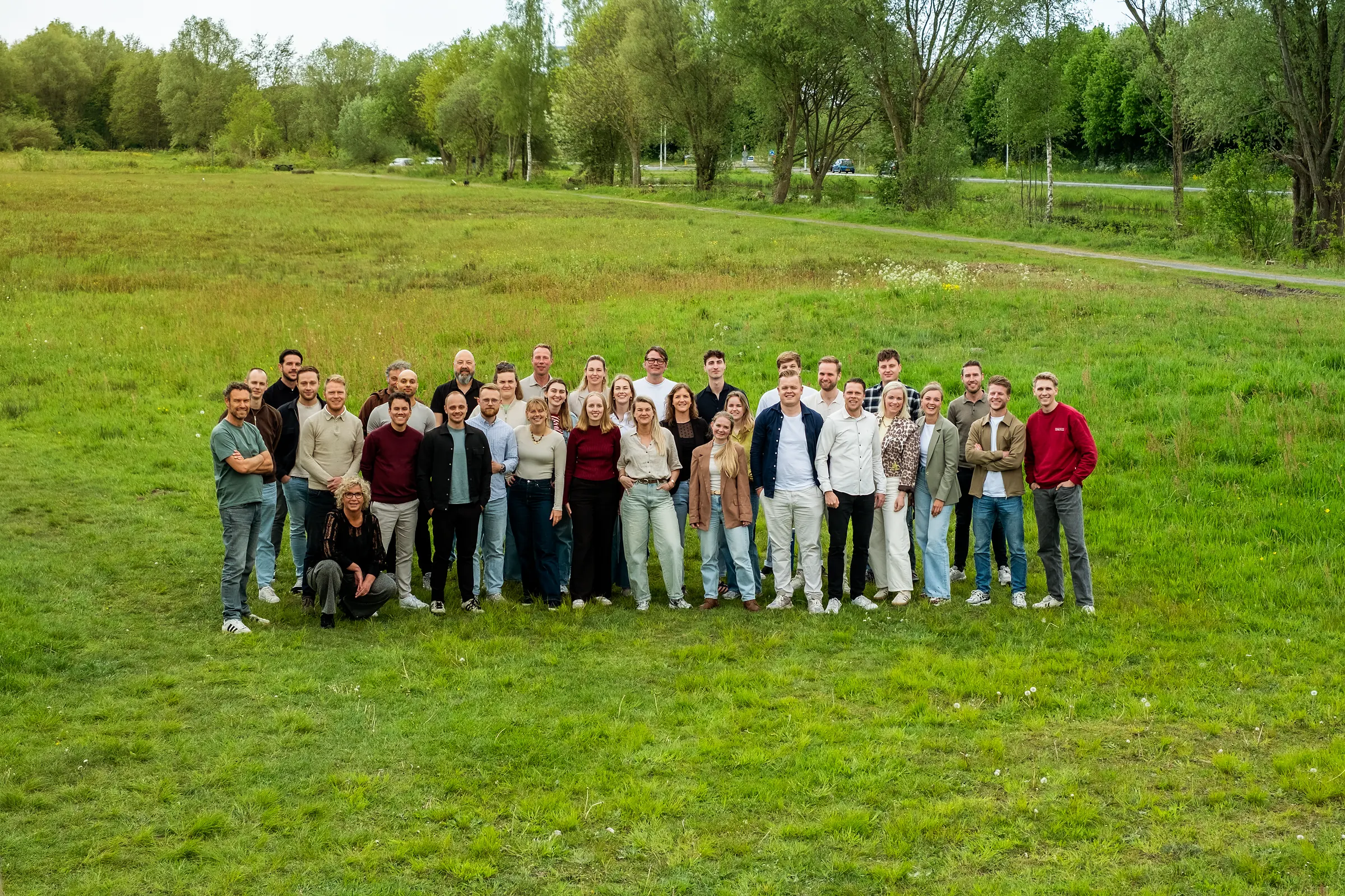 teamfoto personeel brandmerck