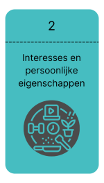 Interesses en persoonlijke eigenschappen interesses en persoonlijke eigenschappen